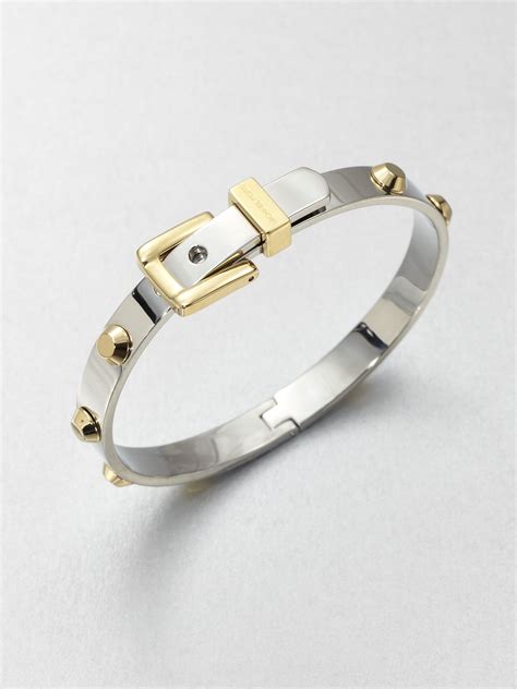 michael kors two tone buckle bangle|Michael Kors Two.